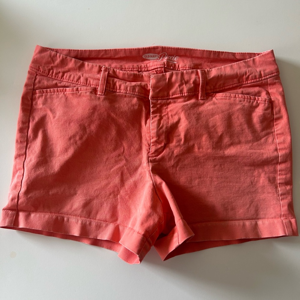 Old Navy Pixie Shorts in coral
